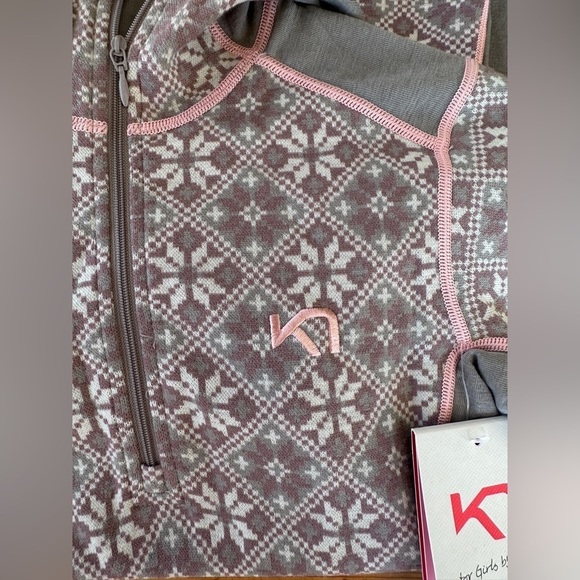 Kari Traa Rose Half Zip Baselayer Hoodie - 100% Merino Wool - Picture 5 of 6